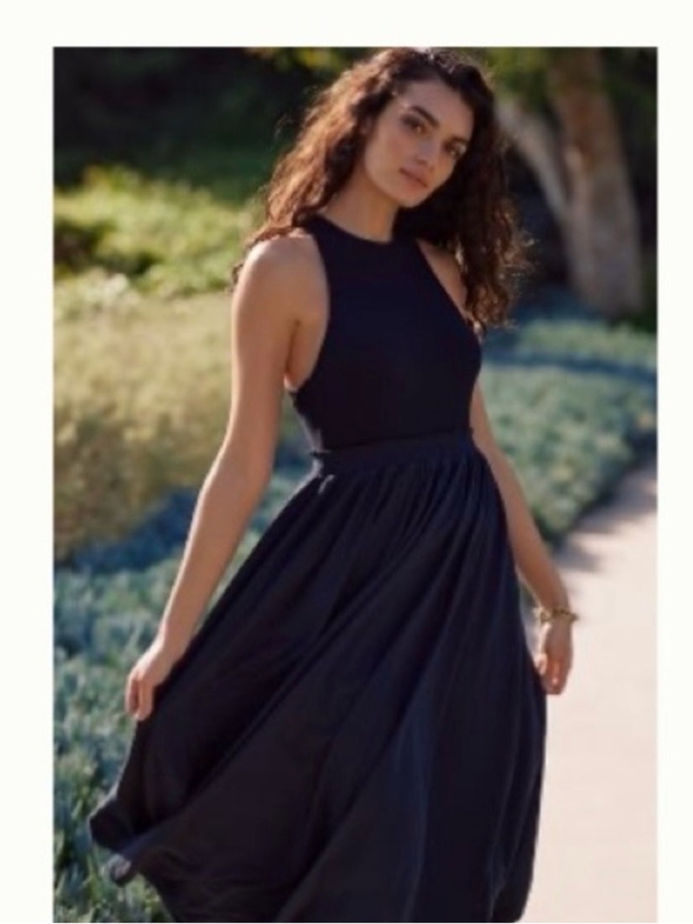 Anthropologie/Daily Practice Black Maxi Dress